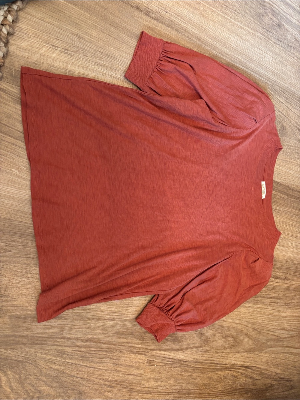 Women’s Rust Short Sleeve Blouse - Unknown Brand